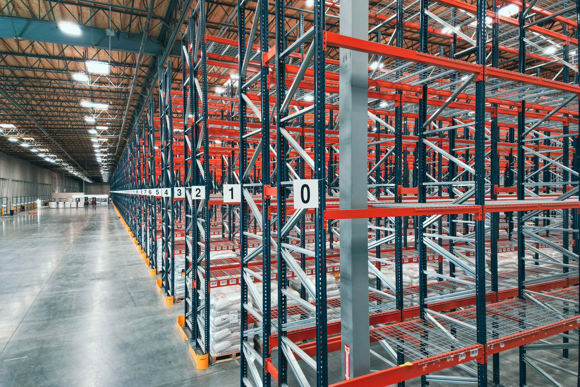 Industrial warehouse racking installation in Ocala Florida